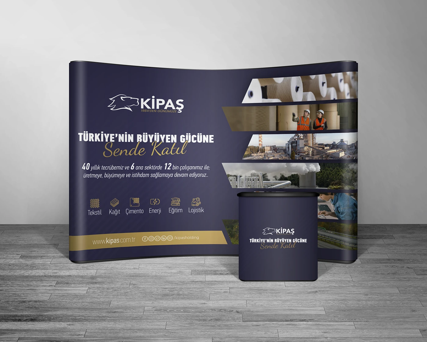 Kipaş Holding Kariyer Günleri Stand Tasarımı proje görseli 1